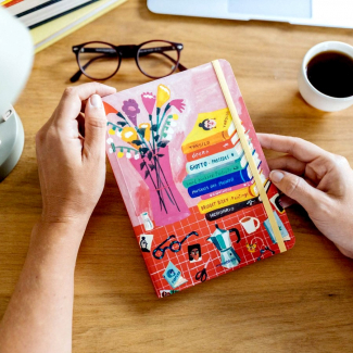 Cuaderno A5 Flores y Libros... 2