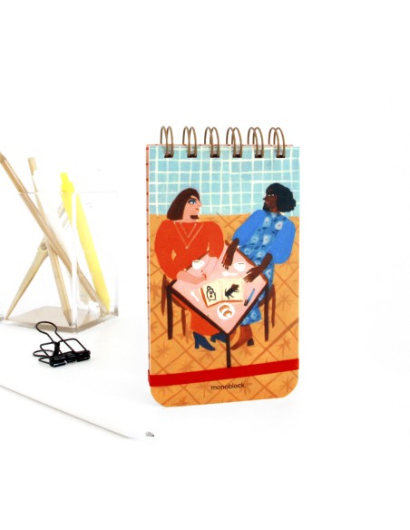 Libreta Un cortado y dos medialunas (María Luque)