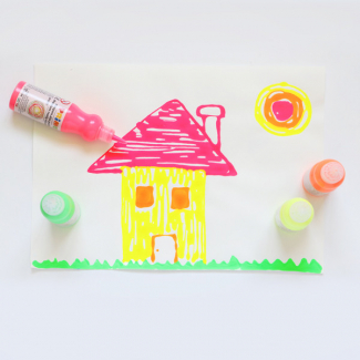 Témpera de colores fluor y... 2