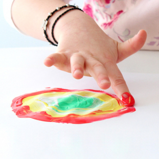 Pintura de dedos 6 colores 2