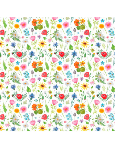 Papel de regalo Flores en el prado 50x70 Papel de regalo Flores en el prado 50x70
