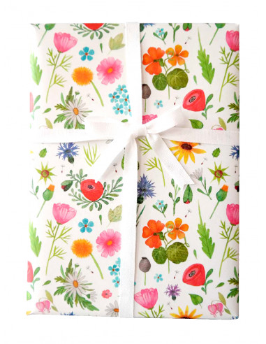 Papel de regalo Flores en el prado 50x70 Papel de regalo Flores en el prado 50x70
