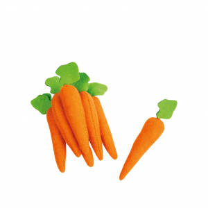 Zanahorias de fieltro