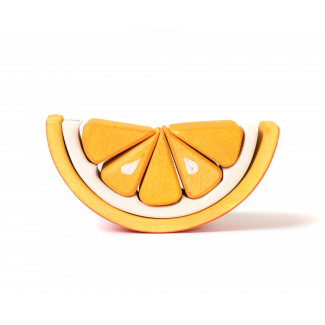 Naranja de madera en gajos... 2