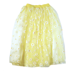 Falda larga con margaritas 2