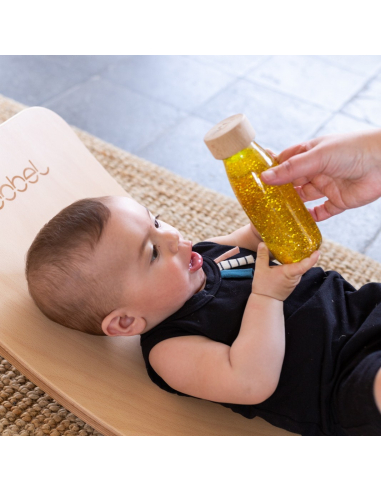 Botella Sensorial Flotante Amarilla -...