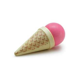 Helado de cucurucho de fresa
