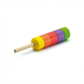 Helado de colores de madera