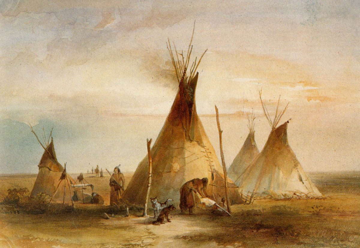 Sioux Tipi by Karl Bodmer 1833